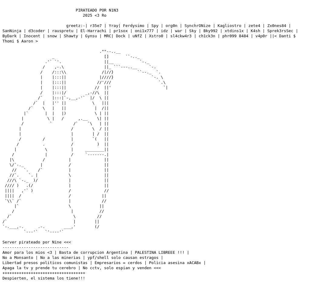 Thumbnail for http://www.gauchito.com.ar/nine.txt